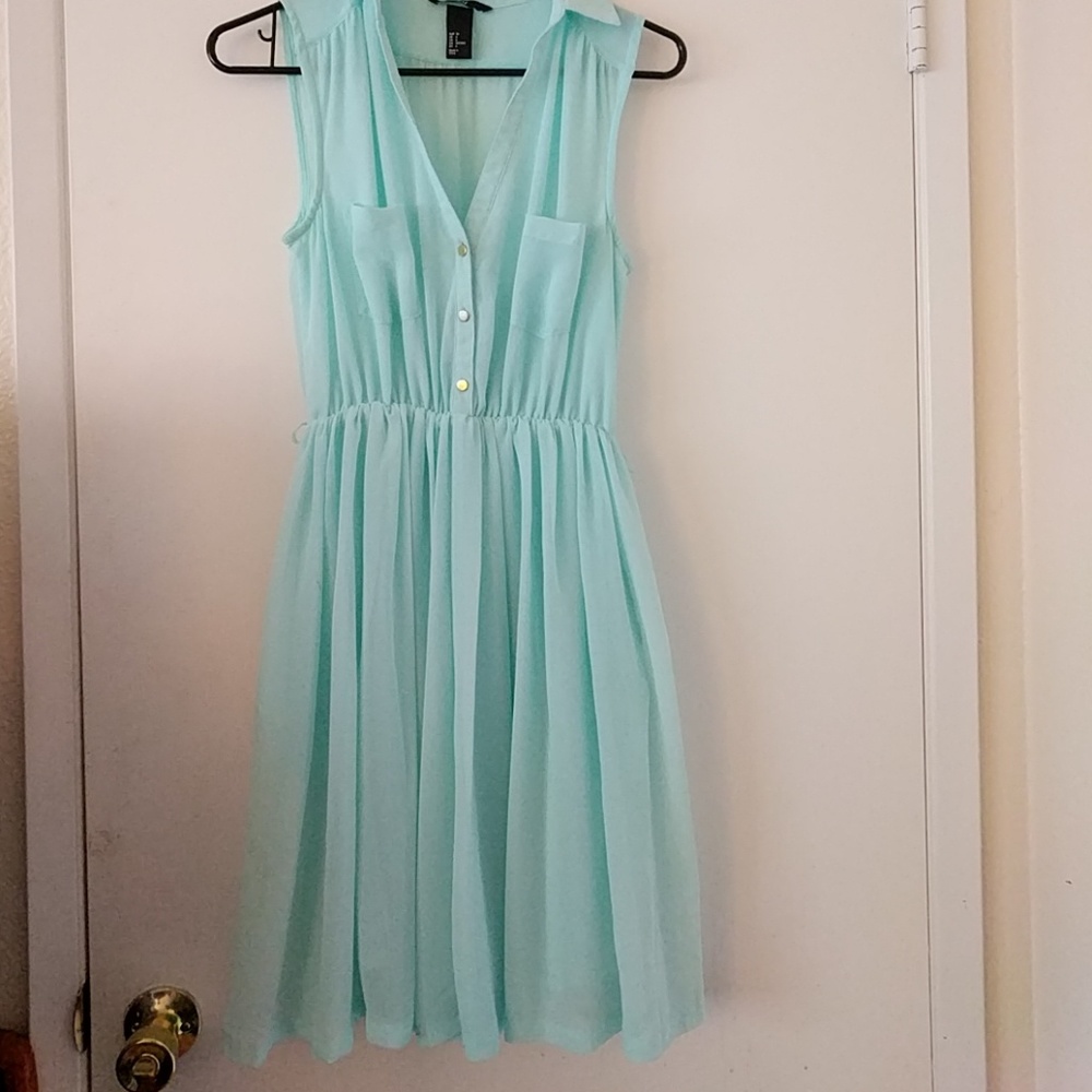 H & M teal dress
